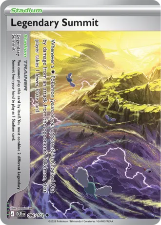 Legendary Summit 096/103, the first half of a two-card Legendary Stadium from Delta Reign